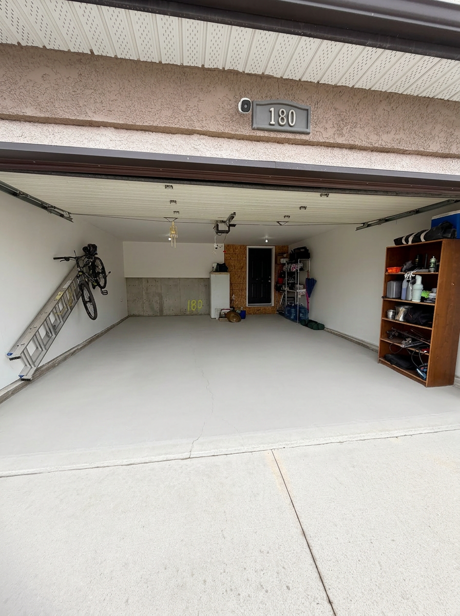 Two-car residential garage — after